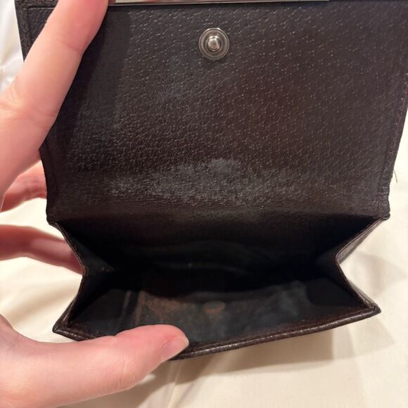 Gucci Brown Monogram Wallet - Picture 11 of 14